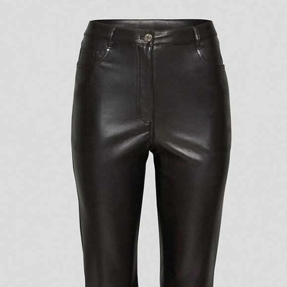 Aritzia Wilfred Melina Flare Vegan Leather Pant - Picture 6 of 6